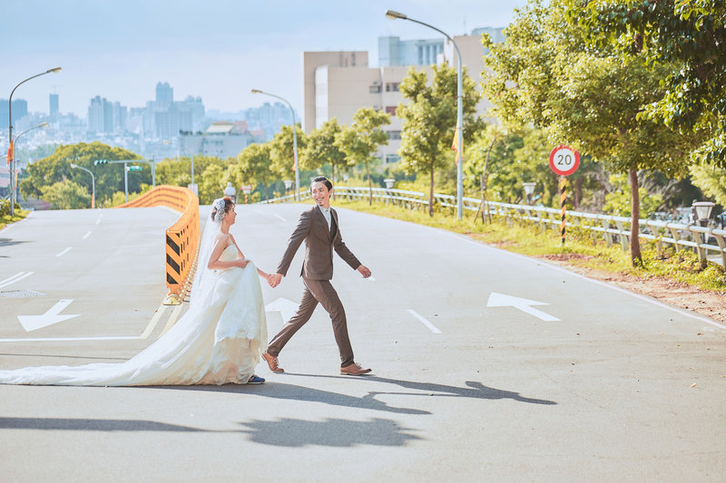 街景婚紗,街頭風格婚紗,街頭婚紗場景