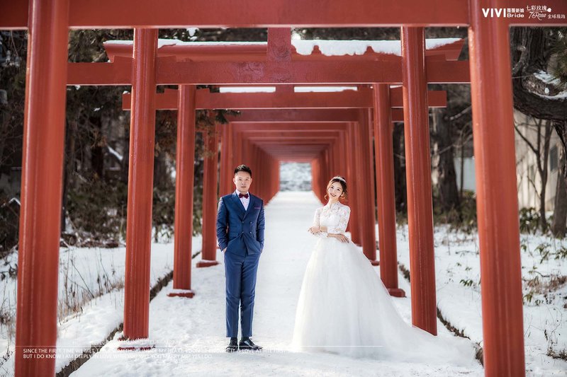 雪景婚紗,海外婚紗,拍婚紗