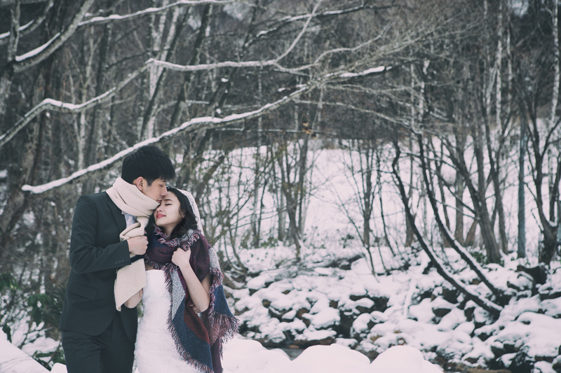 婚紗道具.冬季婚紗,雪景婚紗,冬季新娘