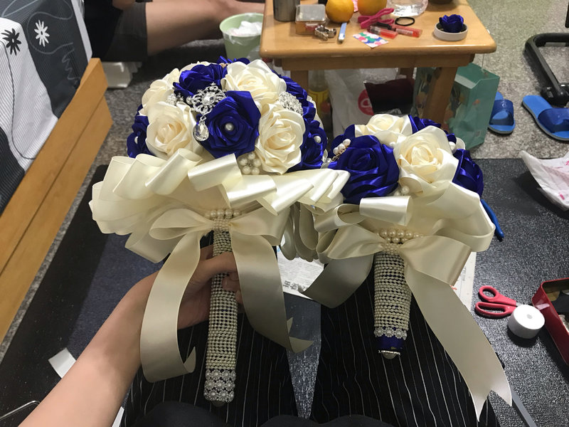 手作,珠寶捧花,捧花,DIY