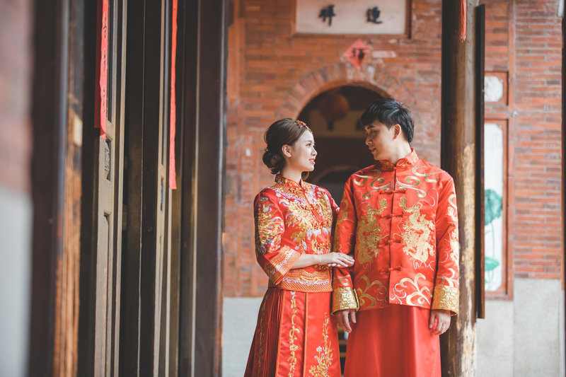 龍鳳褂,中式旗袍,中式婚紗,中式禮服,台中婚紗