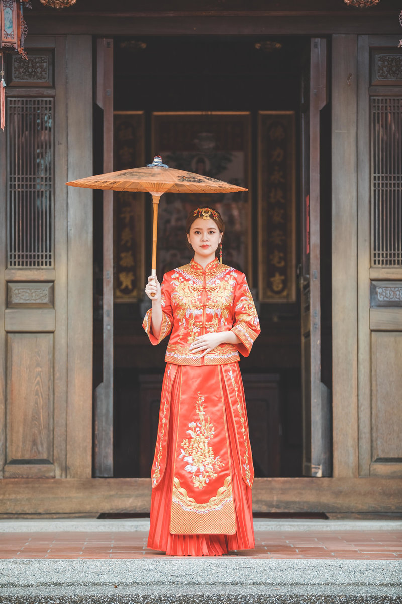 龍鳳褂,中式旗袍,中式婚紗,中式禮服,台中婚紗