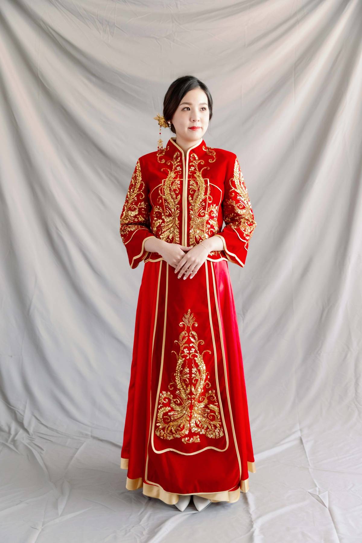龍鳳褂,中式旗袍,中式婚紗,中式禮服,台中婚紗