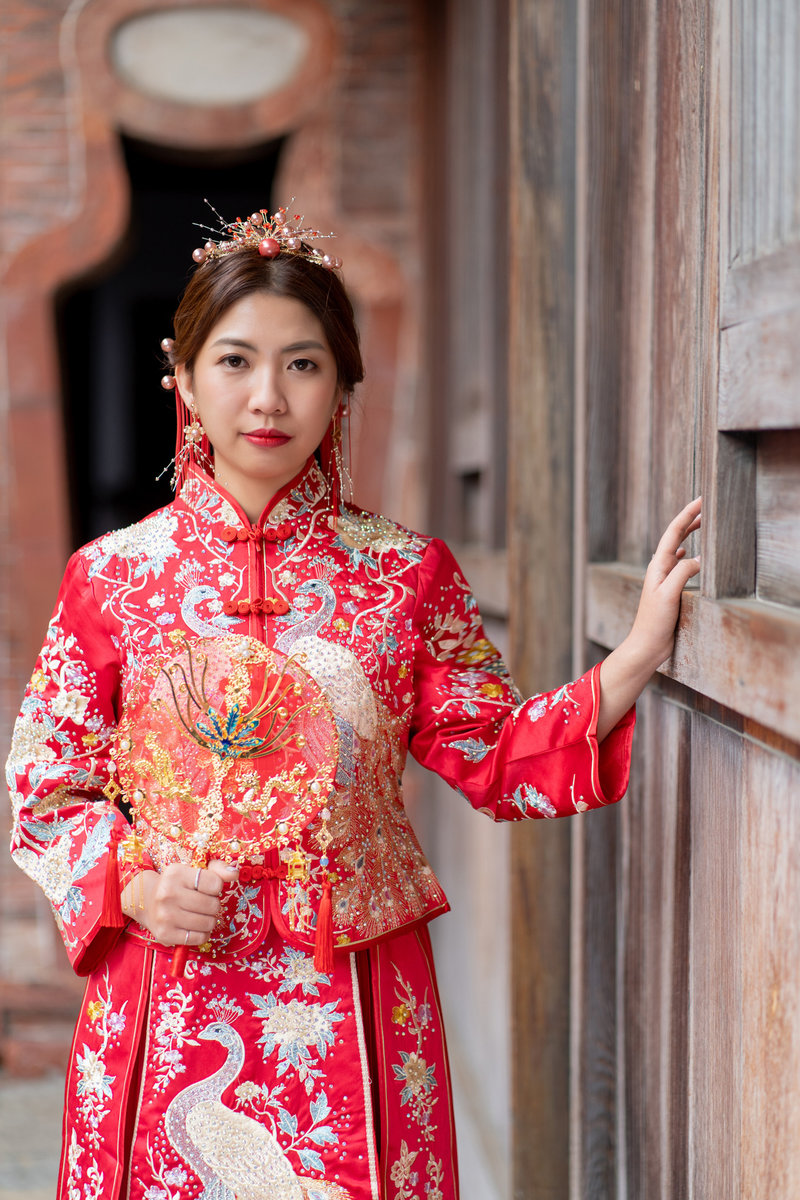 龍鳳褂,中式旗袍,中式婚紗,中式禮服,台中婚紗