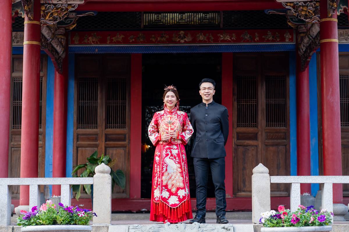 龍鳳褂,中式旗袍,中式婚紗,中式禮服,台中婚紗
