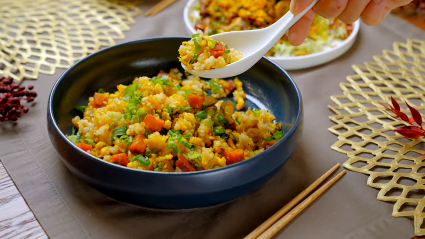 桂冠窩廚房,主婦食譜,金沙野菇,烏魚子炒飯