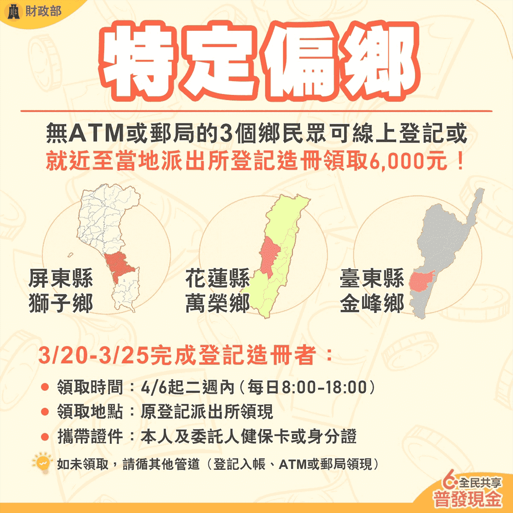 6000登記查詢,6000元登記,6000登記網站,政府普發 6,000 元怎麼領,政府普發6000元怎麼領