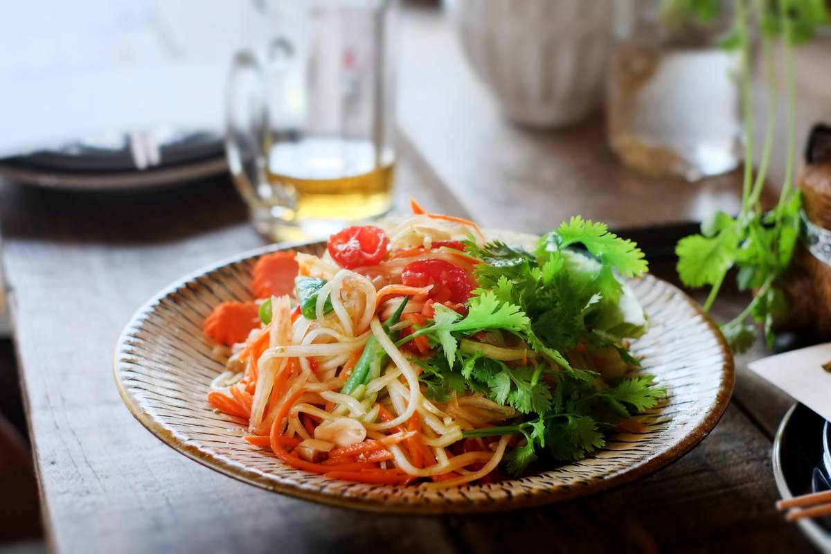 青木瓜沙拉,青木瓜沙拉食譜,桂冠窩廚房,夏日料理